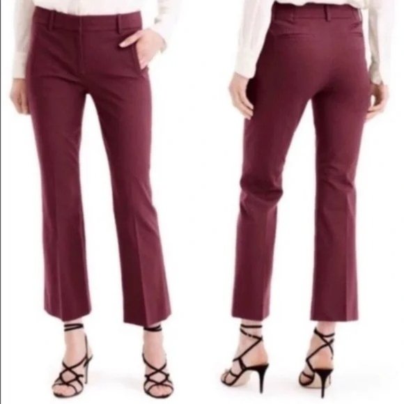 J. Crew Pants - J. Crew Teddie Pants Burgundy Size 4